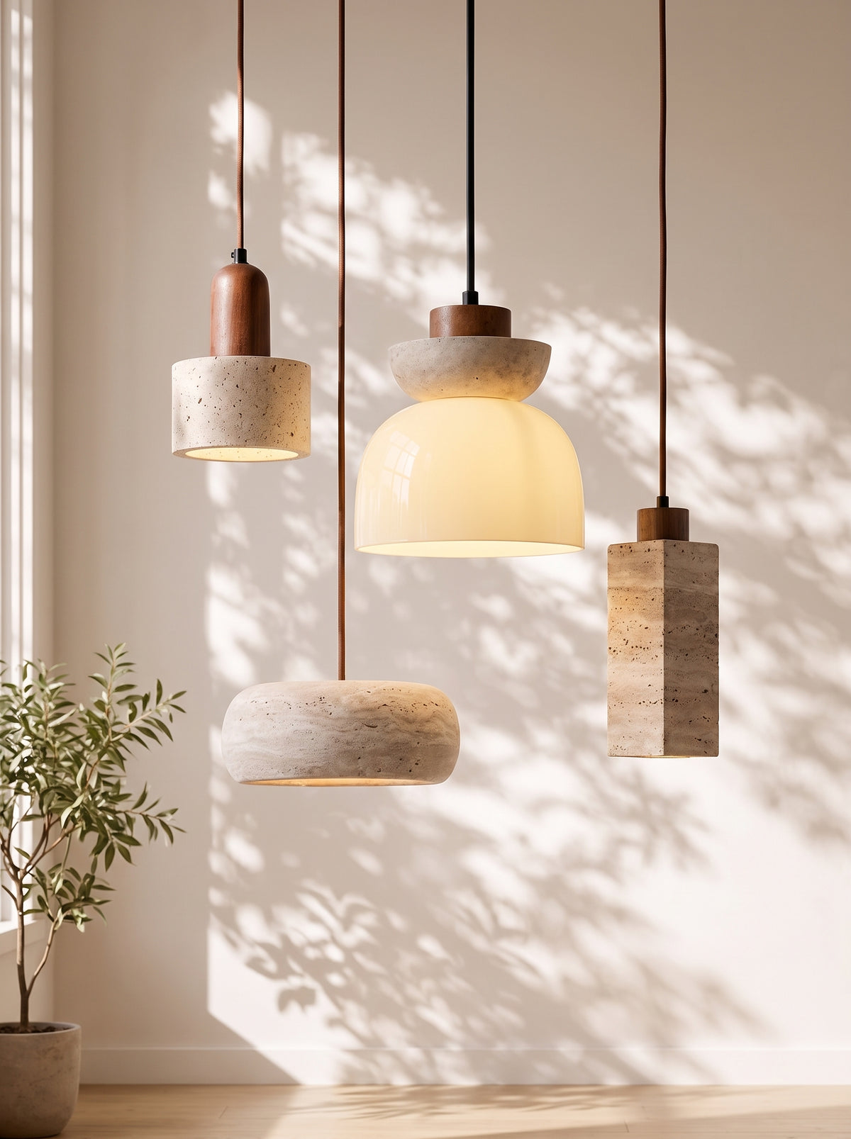 Travertine Pendant Lights