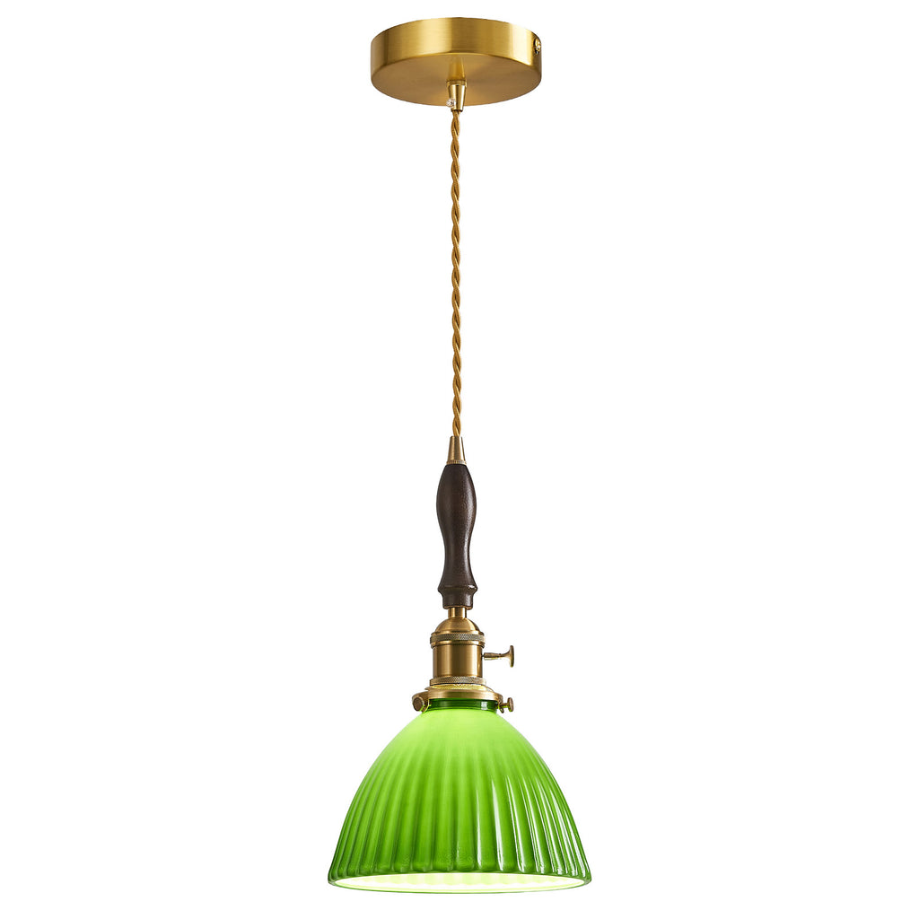 Retro Nordic Striped Ceramic Pendant Light Series