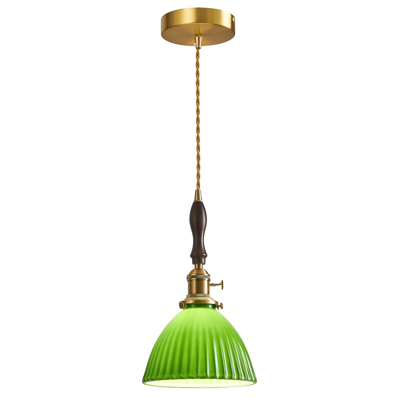 Retro Nordic Striped Ceramic Pendant Light Series