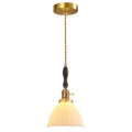 Retro Nordic Striped Ceramic Pendant Light Series