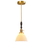 Retro Nordic Striped Ceramic Pendant Light Series