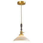 Retro Nordic Striped Ceramic Pendant Light Series