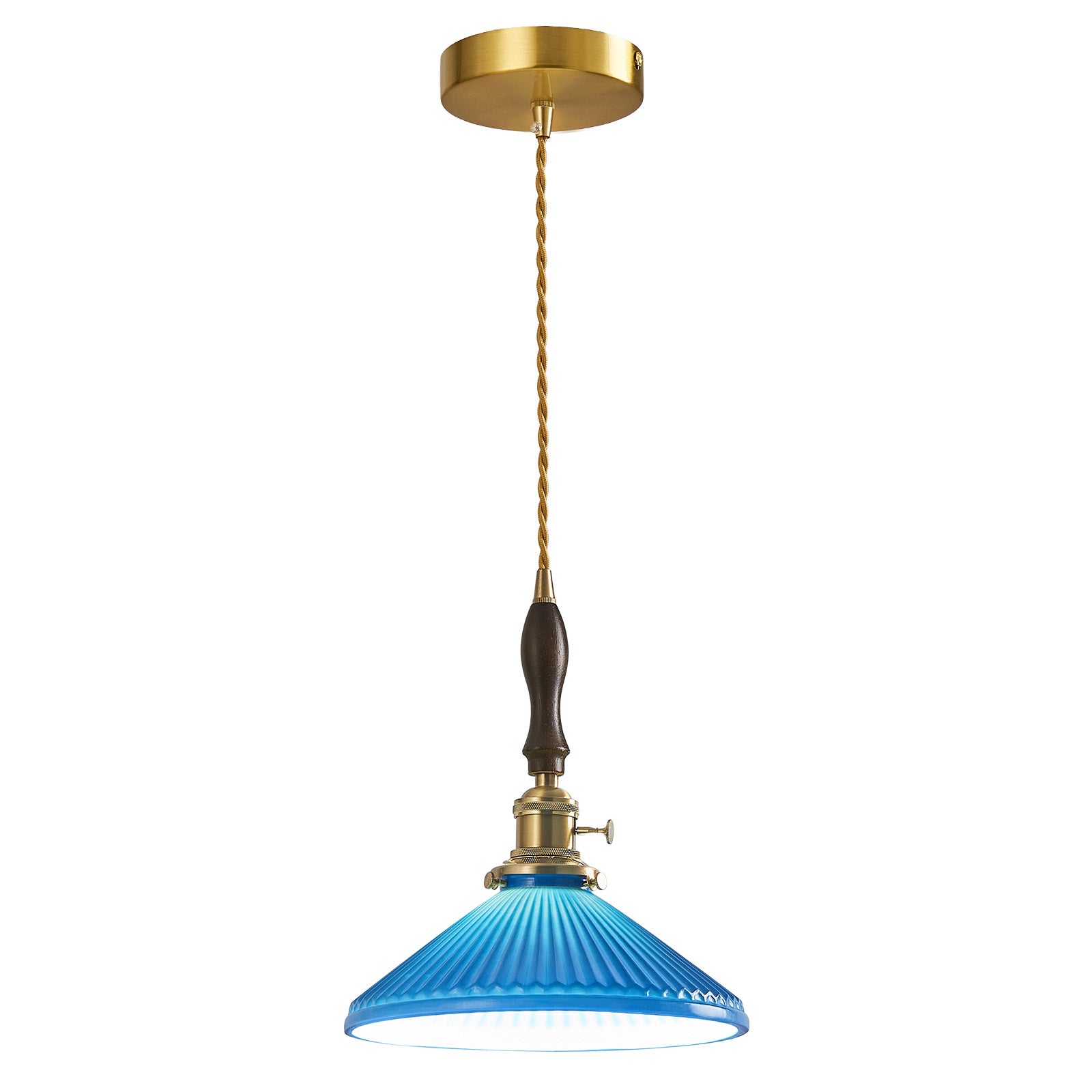 Retro Nordic Striped Ceramic Pendant Light Series