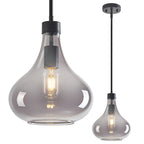 Modern Teardrop Shaped Glass Hanging Single Pendant Light