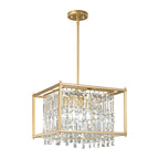 Modern Farmhouse Style Geometric Crystal Chandelier