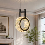 Modern Luxury LED Crystal Geometric Pendant Light