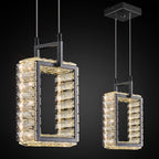Modern Luxury LED Crystal Geometric Pendant Light