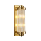 Modern Vertical Fluted Crystal LED Wall Sconce