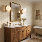 Wabi Sabi Sphere Travertine Wall Sconce