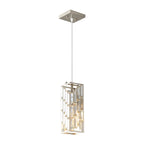 Luxury Frame Rectangular Crystal Linear Pendant Light