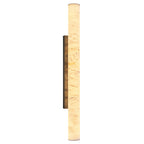 Minimalist Long Cylinder Natural Alabaster Stone LED Wall Sconce