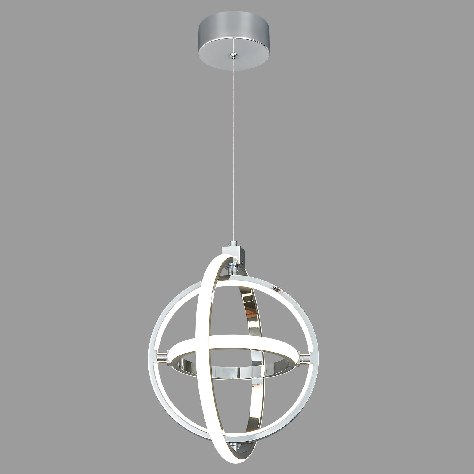 Modern LED Dimmable Height Round Ring Pendant Light
