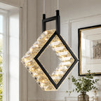 Modern Luxury LED Crystal Geometric Pendant Light