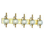 Classic Vintage Round Textured Glass Bathroom Vanity Light