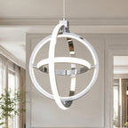Modern LED Dimmable Height Round Ring Pendant Light