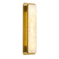 Modern Vertical Rectangular Natural Alabaster Stone LED Wall Sconce