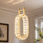 Modern Luxury LED Crystal Geometric Pendant Light