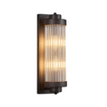 Modern Vertical Fluted Crystal LED Wall Sconce