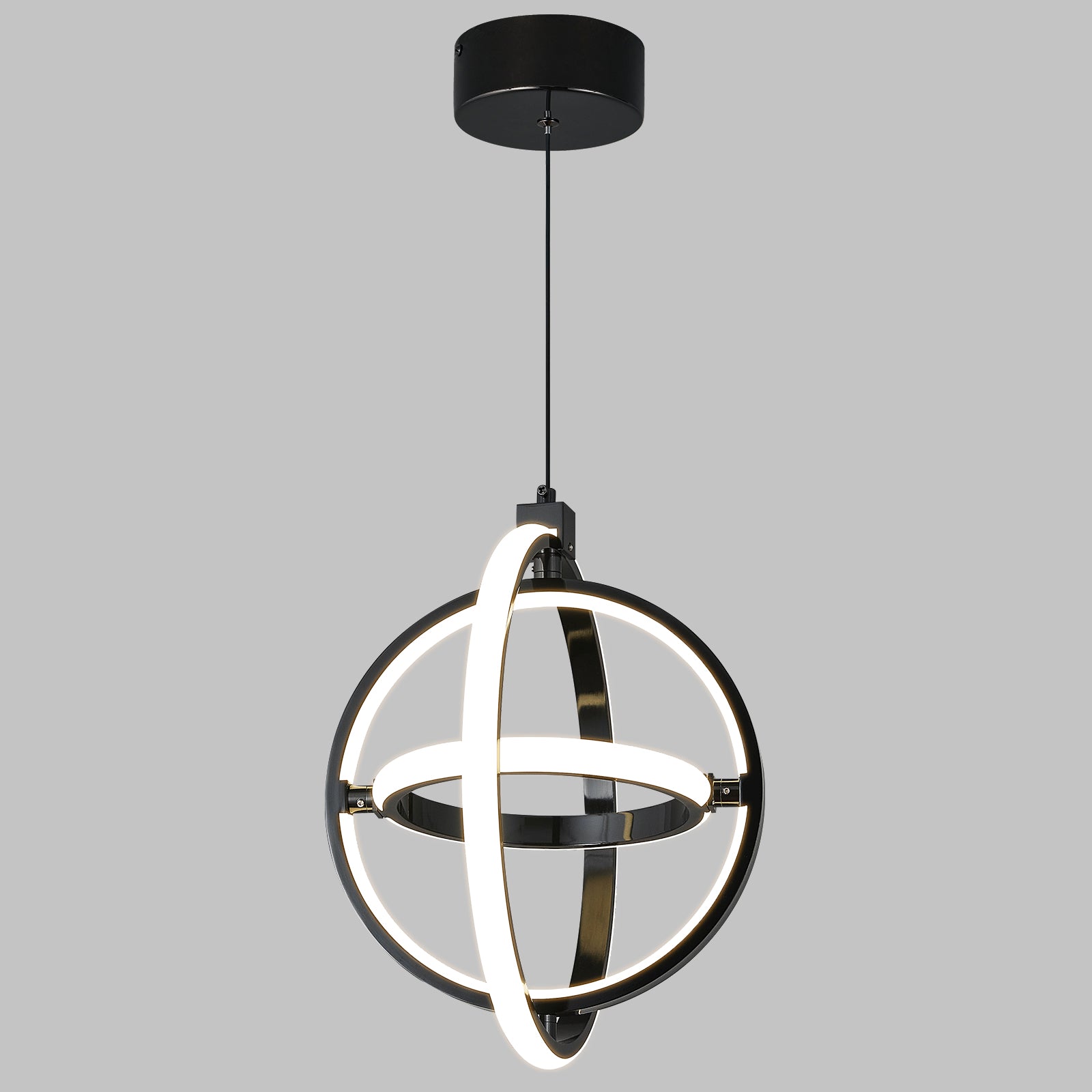 Modern LED Dimmable Height Round Ring Pendant Light
