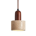 Nordic Natural Travertine Cylinder Pendant Light
