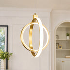 Modern LED Dimmable Height Round Ring Pendant Light