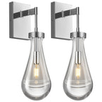 Modern Luxury Swing Arm Raindrop Glass Wall Sconces