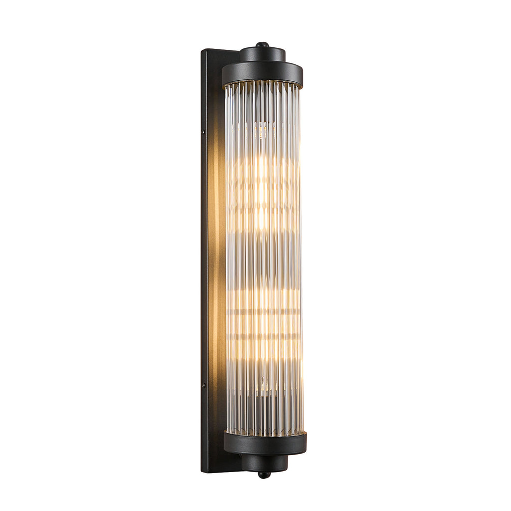 Modern Vertical Fluted Crystal LED Wall Sconce