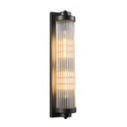 Modern Vertical Fluted Crystal LED Wall Sconce