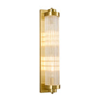 Modern Vertical Fluted Crystal LED Wall Sconce