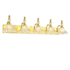 Vintage Clear Flower Glass Shade  Bathroom Vanity