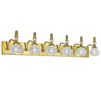 Vintage Embossed Textured Glass Curved Metal Arm Bathroom Vanity Light