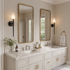 Modern Transitional Candle-Shaped Natural Alabaster Stone Wall Sconce