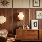 Wabi Sabi Sphere Travertine Wall Sconce