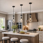 Raindrop Clear Solid Glass Adjustable Suspension Cord Pendant Light