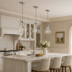 Modern Teardrop Shaped Glass Hanging Single Pendant Light