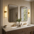 Natural Alabaster LED Wall Sconces Set of Two