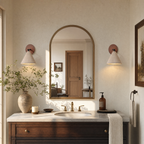 Wabi Sabi Conical Travertine Wall Sconce