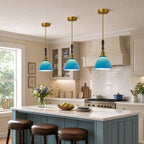 Retro Nordic Striped Ceramic Pendant Light Series