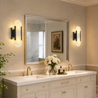 Long Oval Natural Stone Alabaster Wall Light for Modern Bedrooms