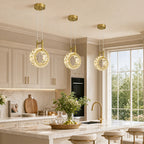 Modern Luxury LED Crystal Geometric Pendant Light