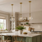 Modern Teardrop Shaped Glass Hanging Single Pendant Light
