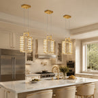 Modern Luxury LED Crystal Geometric Pendant Light