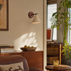 Wabi Sabi Conical Travertine Wall Sconce