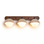 Wabi Sabi Dome Travertine Vanity Wall Sconce
