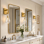 Modern Luxury Swing Arm Raindrop Glass Wall Sconces