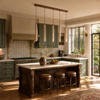 Modern Long Cylinder Travertine Wood Pendant Light