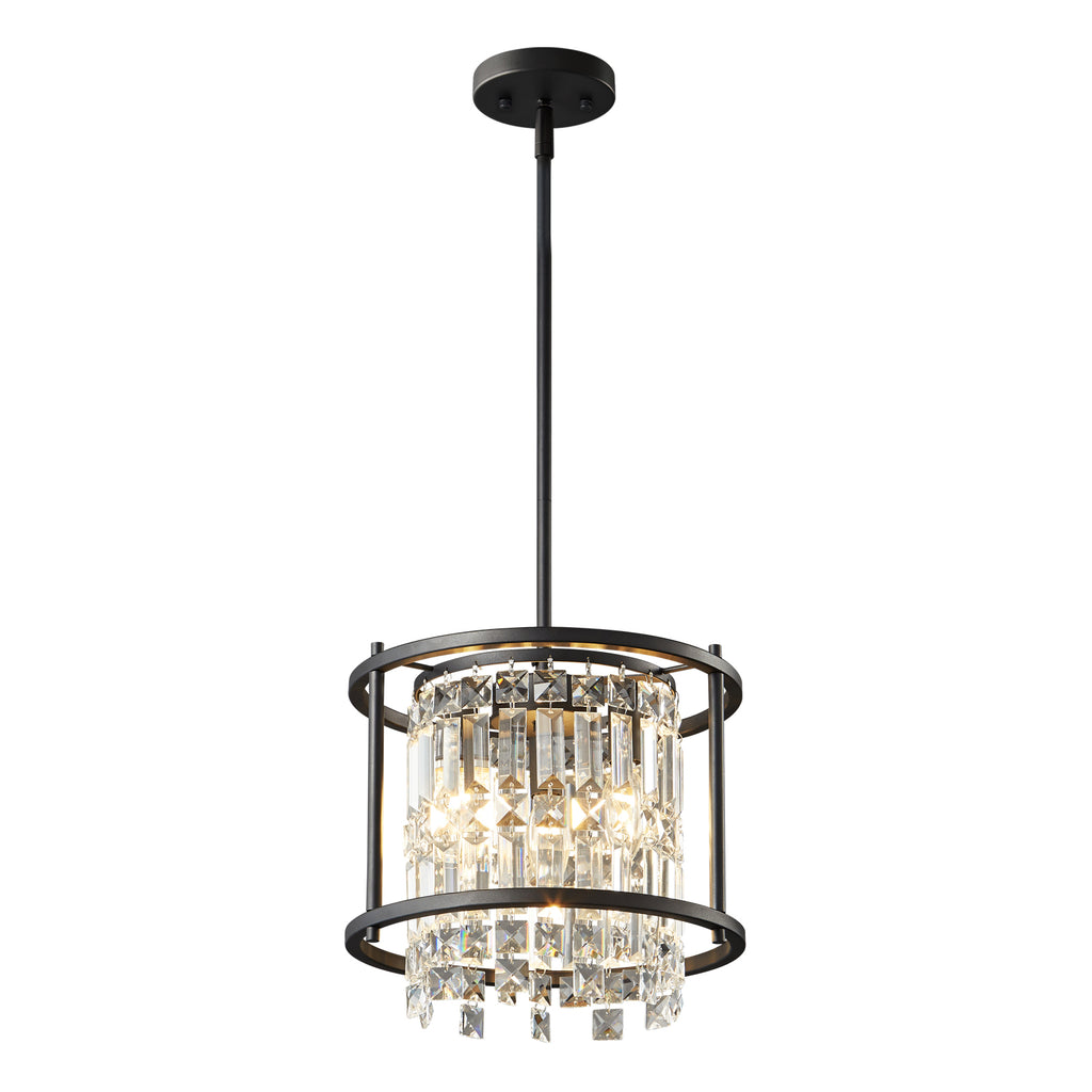 Modern Farmhouse Style Geometric Crystal Chandelier