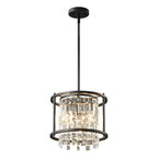 Modern Farmhouse Style Geometric Crystal Chandelier