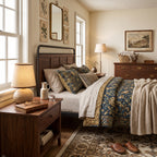 Wabi Sabi Spherical Travertine Table Lamp