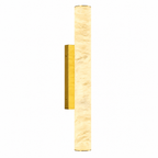 Slim Cylinder Natural Stone Alabaster LED Wall Light for Hallways
